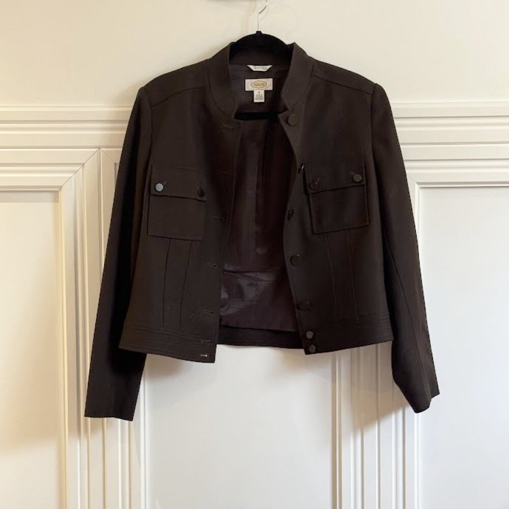 Talbots Stretch Fabric Blazer - Size 10